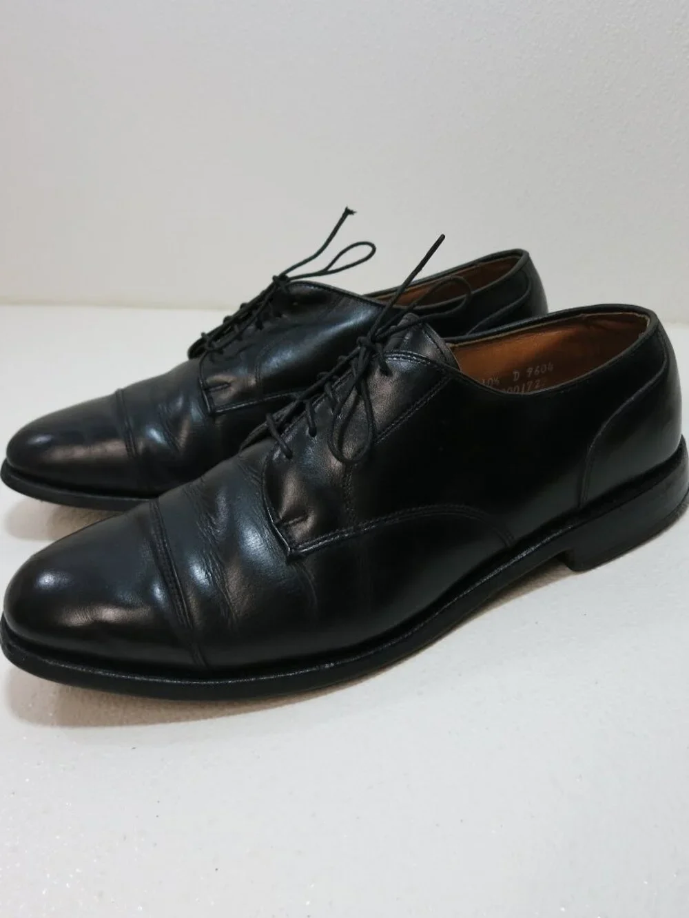 Allen Edmonds Cortland Cap Toe Oil Tanned Leather Dress Oxfords Shoes Men 10.5 D